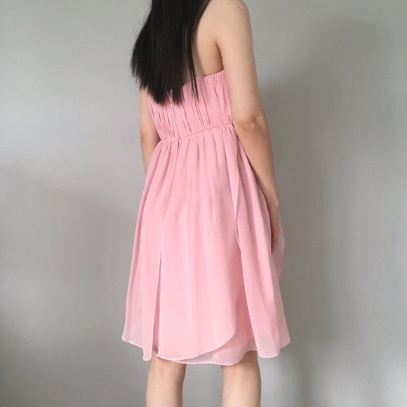 Light pink Chiffon Dress - Picture 3 of 4